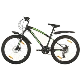 Kstyhome Bicicleta de montaña de 21 velocidades, rueda de 36 cm, color negro