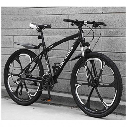 KXDLR Bicicleta KXDLR Bicicleta de montaña, 26 Pulgadas Ruedas de Bicicleta Edad, Estructura de aleación de Aluminio desplazable Bloqueo Delantero Tenedor-Suspensión de Bicicletas de montaña, Negro, 27 Speed