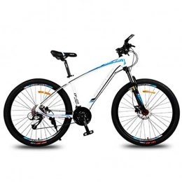 LDDLDG Bicicletas de montaña LDDLDG - Bicicleta de montaña (26 pulgadas, 30 velocidades, unisex, con marco de aleación de aluminio, suspensión delantera, freno de disco doble (color: azul)