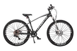 Leader Fox Bicicletas de montaña Leader Fox Factor - Bicicleta de montaña (26", aluminio, 8 velocidades, freno de disco, altura de 41 cm), color negro y blanco