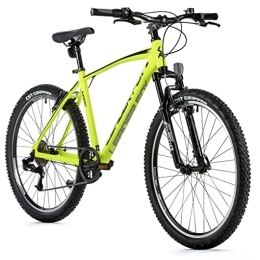 Leaderfox Bicicletas de montaña Leader Fox MXC - Bicicleta de montaña (26 pulgadas, aluminio, 8 velocidades, 41 cm), color amarillo neón