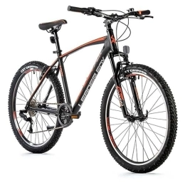 Leader Fox Bicicleta Leader Fox MXC Gent - Bicicleta de montaña (26 pulgadas, aluminio, 8 velocidades, 36 cm), color negro y naranja