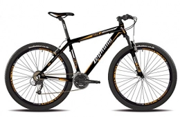 Legnano - Bicicleta 610 Val Gardena de 29 pulgadas, disco de 21 velocidades. Talla 46. Color negro y naranja (bicicleta de montaña con amortiguación)
