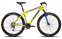 Legnano Bicicletas de montaña Legnano bicicleta 630 Cortina 27, 5", Disco 21 V, Talla 44, color amarillo (MTB con amortiguación)