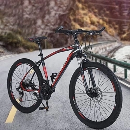 LINGBD Bicicletas de montaña LINGBD Bicicleta, De Velocidad Variable Bicicleta De Montaña De Doble Suspensión del Mens, Negro, 24inch21speed