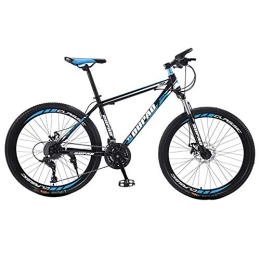LNX Bicicletas de montaña LNX Adulto Velocidad Variable Bicicleta de montaña - Estructura de Acero al Carbono - Asiento Regulable Frenos de Disco - para Adolescentes Niño Hombres Muchachas - 24 / 26 Pulgadas