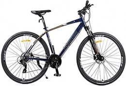 lqgpsx Bicicletas de montaña lqgpsx MTB Women 26-Inch 27-Speed ​​Mountain Road Vehicles, Double Disc Aluminium Hard Tail Mountain Bike, El Asiento se Puede Ajustar (Color:Azul) (Color:Gris)