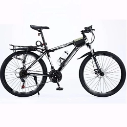 YXGLL Bicicleta Marco de bicicleta de 24 27 velocidades, bicicleta de montaña de suspensión completa, cuadro de frenos de disco mecánico de bicicleta de doble absorción de impacto de 26 pulgadas (white 27 speed)