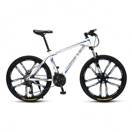 MENG Bicicleta MENG 26 Pulgadas Bicicleta de Montaña 27 Velocidades Dual Disc Freno Mtb Bicicleta para Hombres Mujer Adulto Y Adolescentes / Azul / 27 Velocidad
