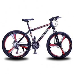 MENG Bicicletas de montaña MENG Bici de Montaña para Hombre de 26 Pulgadas con Freno de Disco Dual 21 / 24 / 27 -Speed ​​Con Suspensión Delantera / Rojo / 24 Velocidades