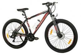 Milord Bikes Bicicletas de montaña Milord. Bicicleta de montaña MTB Trekking, 21 velocidades - Negro Rojo - Rueda de 27.5