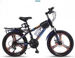 MJY Bicicleta MJY Bicicleta de montaña de velocidad variable de 20 pulgadas: sillín cómodo de 21 velocidades, pedal antideslizante, horquilla de suspensión, freno seguro y sensible, bicicleta para niños 6-11, si