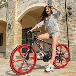 MJY Bicicleta MJY Bicicleta de montaña Outroad 21 / 24 / 27 Velocidad 6 radios 26 en Shining Sys Bicicleta de bicicleta con doble freno de disco para adolescentes adultos 6-11, 27 velocidades