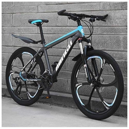 MJY Bicicleta MJY Bicicletas de montaña para hombre de 26 pulgadas, bicicleta de montaña rígida de acero con alto contenido de carbono, bicicleta de montaña con asiento ajustable con suspensión delantera, 21 veloci