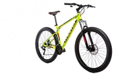Moma Bikes Bicicletas de montaña Moma Bikes MTB Plus 27, 5" - Bicicleta Montaa, Shimano profesional TZ-50 21 vel, Direccin integrada, Amarillo, M-L (1, 65-1, 79 m)