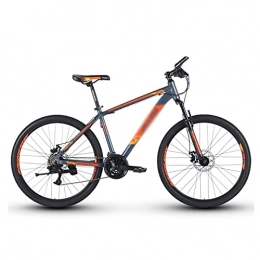 FBDGNG Bicicleta Mountain Bikes 26 pulgadas 3 radios rueda marco de aleación de aluminio 21 velocidades con freno de disco mecánico para hombres, mujeres, adultos y adolescentes (color: naranja)