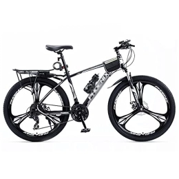 MQJ Bicicletas de montaña MQJ Bicicleta de Montaña Adulta 24 / 27 Velocidades de 27, 5 Pulgadas Ruedas de Acero Al Carbono con Suspensión Delantera Y Freno de Disco Dual, Colores Múltiples / Negro / 27 Velocidad