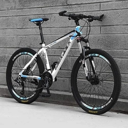 MQJ Bicicleta MQJ Bicicletas de Montaña de Hardtail 21 / 24 / 27 / 30-Speed ​​Bike para Adultos, M de Suspensión Completo de Aluminio Ligero, Tenedor de Suspensión, Freno de Disco, B ~ 26 Pulgadas, 21 Velocidad