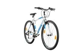 Multibrand Distribution Bicicleta Multibrand, PROBIKE PRO 29, 29 pulgadas, 483 mm, Mountain bike, Unisex, 21 velocidades Shimano (blanco azul mate)