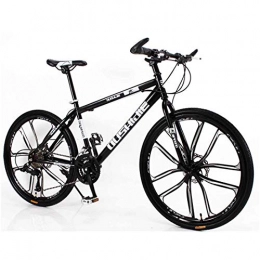 MUYU Bicicleta MUYU Bicicleta de montaña de 26 Pulgadas Bicicleta Deportiva al Aire Libre Freno de Disco Doble Rueda de aleación de Aluminio, Black, 27speeds