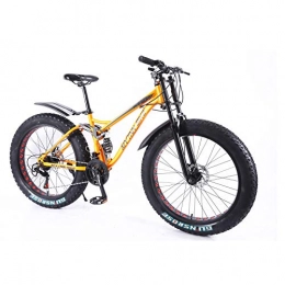 MYTNN Bicicleta MYTNN Fatbike 5 2020 Fat Tyre - Bicicleta de montaña (Ruedas de 26", 21 velocidades, 47 cm), Naranja