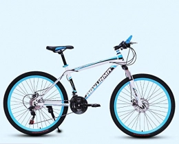 N/AO Bicicleta N / AO Bicicleta De Trail para Adultos Bicicleta De Montaña De 26 Pulgadas 21 Velocidades Freno con Cuadro De Alto Carbono-Azul