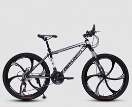 N/AO Bicicleta N / AO Bicicleta De Trail para Adultos Bicicleta De Montaña De 26 Pulgadas con Suspensión Completa Bicicleta De Carretera De Aluminio De 24 Velocidades-Negro