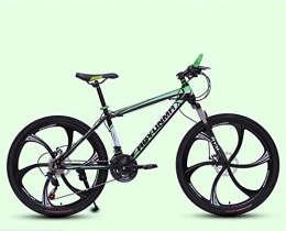 N/AO Bicicleta N / AO Bicicleta De Trail para Adultos Bicicleta De Montaña De Acero De Alto Carbono De 26 Pulgadas Bicicleta De Carretera Ligera De 21 Velocidades-Verde
