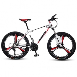 N / B Bicicleta N / B Bicicleta de montaña con horquilla delantera que absorbe los golpes, freno de disco dual, ruedas de 26 pulgadas, 27 velocidades, para desplazamientos al aire libre
