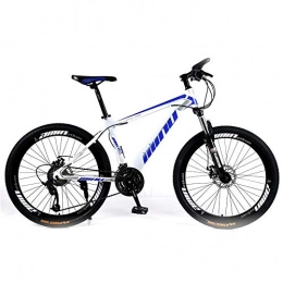 Novokart Bicicletas de montaña NOVOKART Bicicleta de Montaña Unisex 27, 5 Pulgadas, MTB para Adultos, Blanco Azul, Rueda de radios, Cambio de 21 etapas