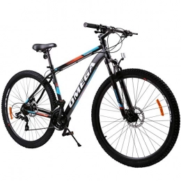 OMEGA BIKES Bicicleta OMEGA BIKES Unisex - Bicicleta de montaña Homas, Color Negro y Naranja, 29