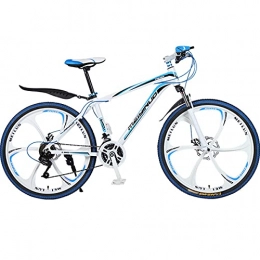 PBTRM Bicicletas de montaña PBTRM Bicicleta 27 Velocidades, Bicicleta Montaña MTB 26 Pulgadas para Hombres Y Mujeres, Freno Disco Doble, Horquilla Delantera Y Cuadro Aleación Aluminio, Azul