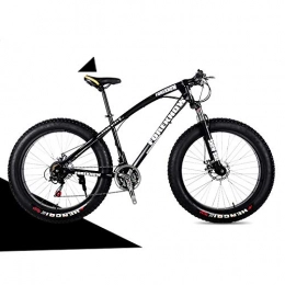 WSS Bicicletas de montaña Playa Fuera de la Carretera Moto de Nieve de 26 Pulgadas Adulto 4.0 Super Ancho Neumático Bicicleta de montaña Masculina y Femenina Bicicleta, 24 / 24 / 26 / 30 Velocidad-Leopardo Negro_21