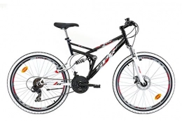 PRS Bicicleta PRS Avenger / SPR Bicicleta de montaña de 26", con suspensión, con Freno de Disco Delantero, 21 velocidades, Posibilidad de Cascos, Shimano TX35