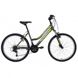 Schiano Bicicletas de montaña Schiano Integral 18SP - Frenos de tracción para niña (61 cm, 41 cm), color gris y amarillo