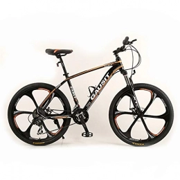 SIER Bicicleta SIER Bicicleta de montaña con aleacin de Aluminio de 26 Pulgadas y 30 velocidades Velocidad Variable Todoterreno impactante Rueda de Seis Cuchillos, Orange