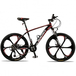 SIER Bicicletas de montaña SIER Bicicleta de montaña con aleacin de Aluminio de 26 Pulgadas y 30 velocidades Velocidad Variable Todoterreno impactante Rueda de Seis Cuchillos, Red