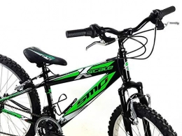 SMP Bicicleta Smp Bicicleta Mountain Bike Acero 26 X-Scale Shimano 21 Velocidad / Verde Blanco Negro - Verde Blanco Negro, L (48)