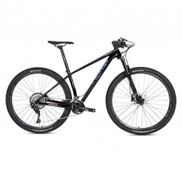 BIKERISK Bicicleta STRIKERpro Fibra de Carbono de Bicicletas de Bicicletas de montaña 27.5 / 29 Pulgadas Ruedas, 22 / 33 Velocidad 15 / 17 / 19 Marco de Carbono para Adultos (Negro), 22speed, 27.517