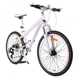 THENAGD Bicicleta THENAGD Bicicleta de montaña para adultos y hembra, de 26 pulgadas, de velocidad variable de aleación de aluminio, doble freno de disco, una rueda