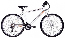 Tiger Cycles Bicicletas de montaña Tiger Hazard - Rueda de 26 pulgadas para bicicleta de montaña de 18 velocidades, color blanco, tamao 20" (50, 8 cm)