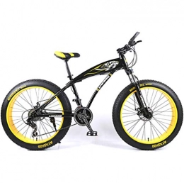 TXX Bicicleta TXX Moto de Nieve Ruedas de Bicicleta de Montaa 26 / 24 Pulgadas, Cambio de Disco Bis, Al Aire Libre en Vehculo Todoterreno Motonieve / black yellow / 24 speed / 24 pulgadas