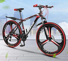 URPRU Bicicletas de montaña URPRU Bicicleta de Bicicleta de montaña rígida PVC y Todos los Pedales de Aluminio Acero de Alto Carbono y Marco de aleación de Aluminio Freno de Doble Disco Ruedas de 26 Pulgadas-B_27_Speed