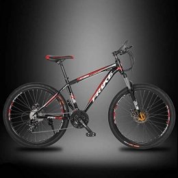 AISHFP Bicicleta Variable velocidad de bicicletas de montaña de 26 pulgadas, 21- 24 - 27 velocidades marco ligero de aleación de aluminio, la absorción de choque de doble freno de disco de la bicicleta, C, 27speed