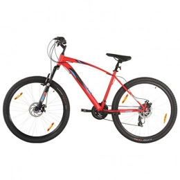 vidaXL Bicicleta vidaXL Bicicleta Montaña Artículo Deportivo de Ciclismo Urbana Estable Tija del Sillín Ajustable 21 Velocidades 29 Pulgadas Rueda 48 cm Rojo