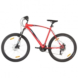 vidaXL Bicicleta vidaXL Bicicleta Montaña Artículo Deportivo de Ciclismo Urbana Estable Tija del Sillín Ajustable 21 Velocidades 29 Pulgadas Rueda 53 cm Rojo