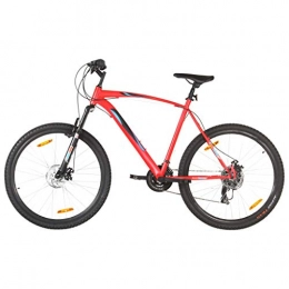 vidaXL Bicicleta vidaXL Bicicleta Montaña Artículo Deportivo de Ciclismo Urbana Estable Tija del Sillín Ajustable 21 Velocidades 29 Pulgadas Rueda 58 cm Rojo