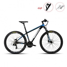 W&TT Bicicleta W&TT Bicicleta de montaña Shimano M310-24 velocidades Freno de Disco hidrulico Off-Road Bike 26" / 27.5" Adultos Bicicletas de aleacin de Aluminio con suspensin Tenedor, Blue, 27.5"*17