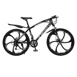 WGYEREAM Bicicleta WGYEREAM Bicicleta de Montaña, Montaña Bicicleta Barranco con Doble Freno de Disco y suspensión Delantera Tenedor de 26 Pulgadas Ruedas, Velocidad 21 / 24 / 27 (Color : Black, Size : 24-Speed)