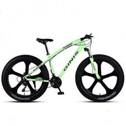 WJSW Bicicleta WJSW Bicicleta de Doble suspensión - Bicicleta de montaña con amortiguación de equitación Bicicleta de Ciudad para Hombre MTB Off-Road 26 Pulgadas (Color: Verde, tamaño: 24 velocidades)